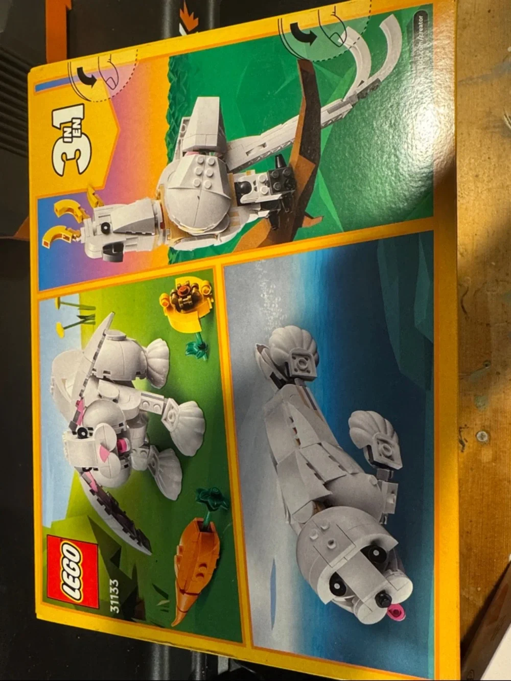 LEGO Creator White & Pink Bunny 3-in-1 Build - Picture 2 of 2